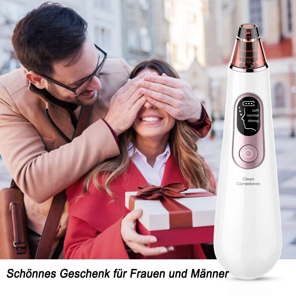 Porenreiniger Electric Mitesserentferner Gesicht Reinigung mit 4 Sonden-7 Porenreiniger Electric Mitesserentferner Gesicht Reinigung mit 4 Sonden – Bild 7