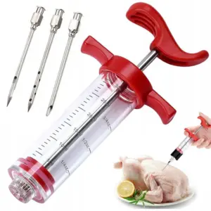 30ml fleischspritze marinadespritze braten bbq gewürzspritze pökelspritze