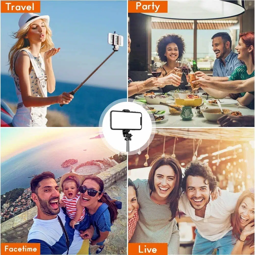3 in 1 selfie stick, 360°rotation mit fernbedienung tragbar handyhalter 3 in 1 selfie stick, 360°rotation mit fernbedienung tragbar handyhalter