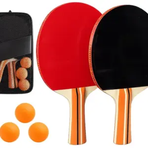tischtennis 6 tlg set ping pong sport 2 x tischtennisschläger 3 x bälle + tasche